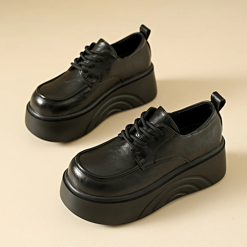 Damen Chunky Plateau Sneakers mit modischem Kunstleder-Obermaterial Heidi Mode - Image 3