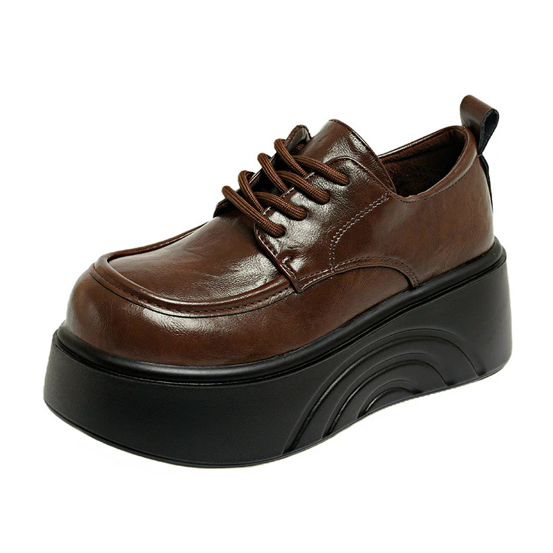 Damen Chunky Plateau Sneakers mit modischem Kunstleder-Obermaterial Heidi Mode - Image 7