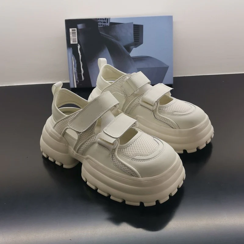 Damen Chunky-Sandalen mit verstellbarem Klettverschluss und rutschfester Sohle Heidi Mode - Image 2