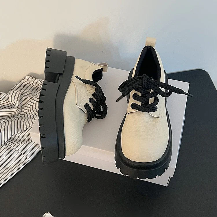 Damen Chunky Schnürschuhe mit Dickem Profil und Modernem Design Heidi-Mode - Image 4