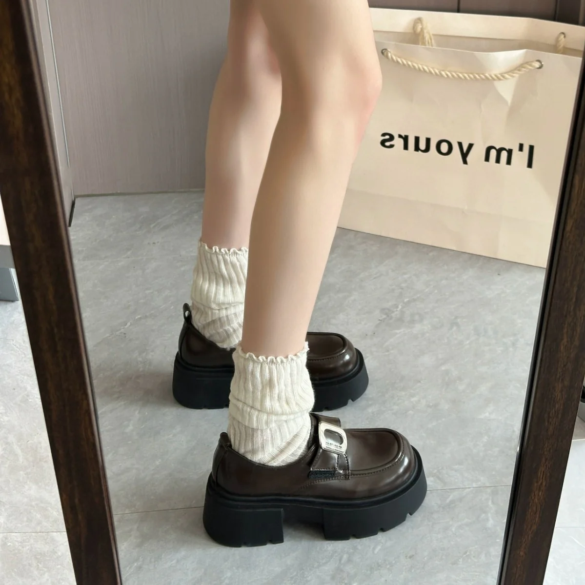 Damen Chunky Schnürschuhe mit modischer Schnallen-Applikation Heidi Mode - Image 4