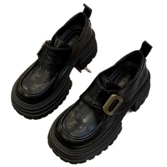 Damen Chunky Schnürschuhe mit robustem Plateau und modischer Schnallen-Applikation Heidi Mode - Image 5