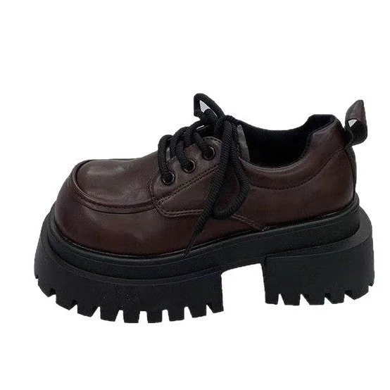 Damen Chunky Schnürschuhe mit Rutschfester Sohle und Modischem Design Heidi-Mode - Image 5