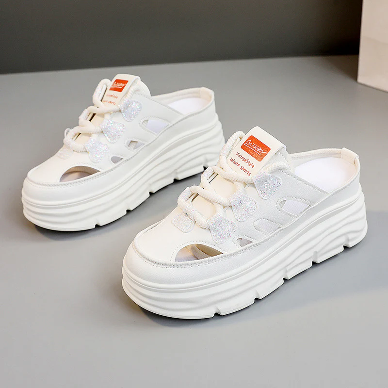Damen Chunky Slip-On Sneakers mit funkelnden Akzenten und bequemer Dämpfung Heidi Mode - Image 2
