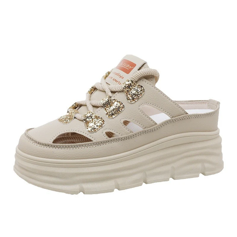 Damen Chunky Slip-On Sneakers mit funkelnden Akzenten und bequemer Dämpfung Heidi Mode - Image 5