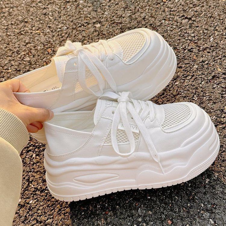 Damen Chunky Sneaker mit atmungsaktiver Mesh-Oberfläche und dämpfender Sohle Heidi Mode