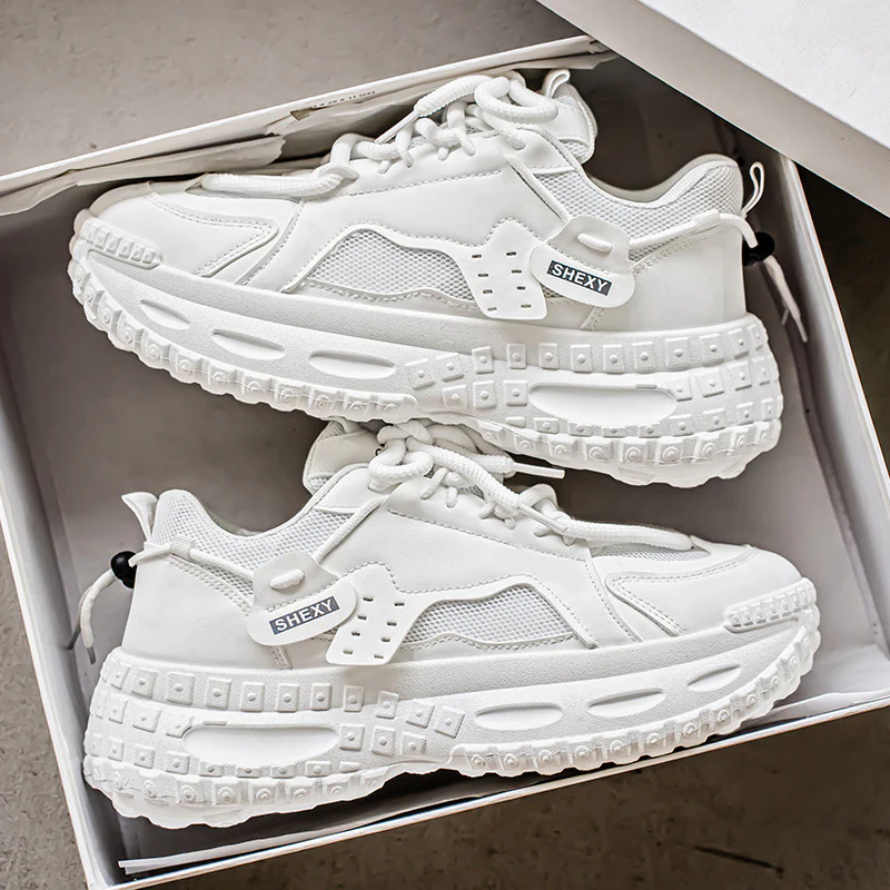 Damen Chunky Sneaker mit atmungsaktiver Mesh-Oberfläche und dämpfender Sohle Heidi Mode - Image 2