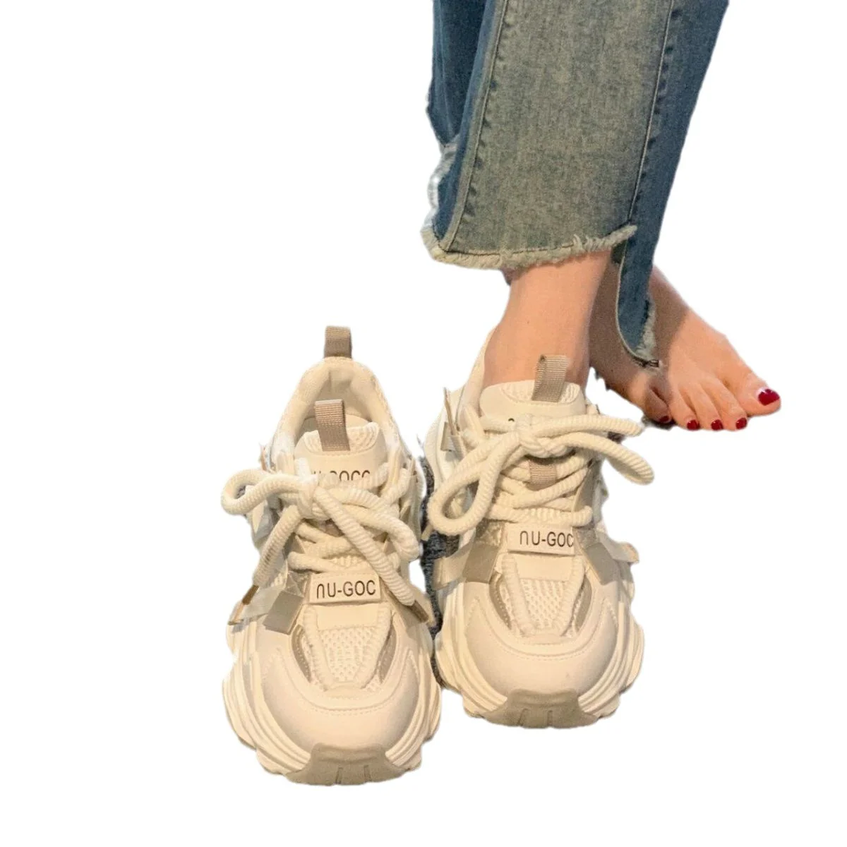 Damen Chunky-Sneaker mit atmungsaktiver Sohle und verstärktem Halt Heidi Mode - Image 5