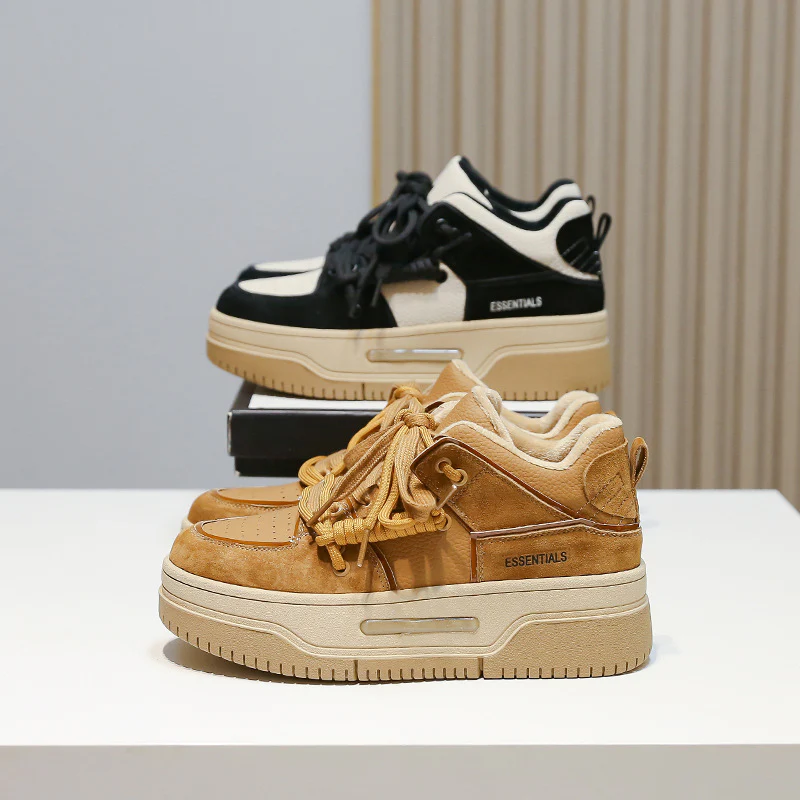 Damen Chunky Sneaker mit innovativem Schnürsystem und dämpfender Sohle Heidi Mode
