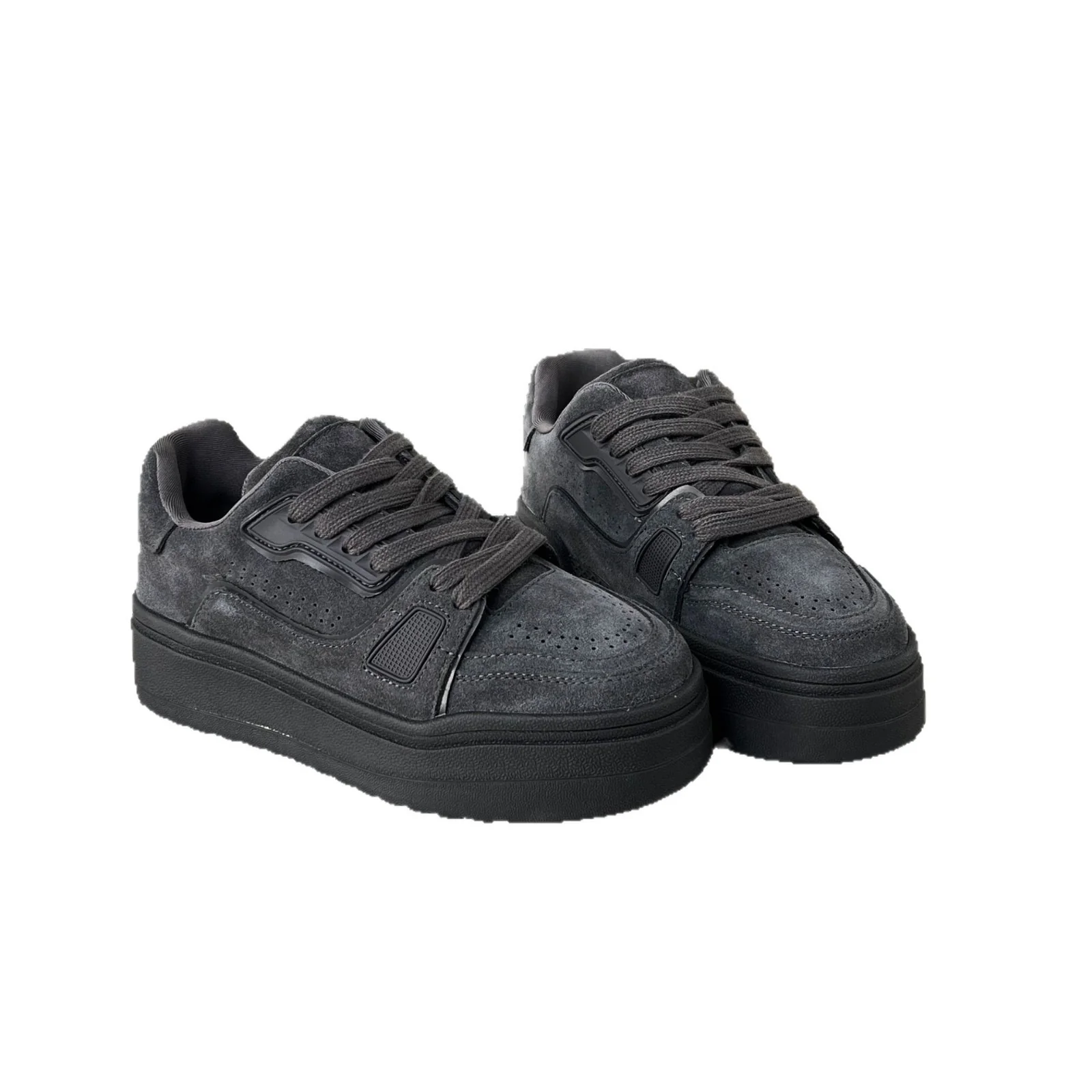 Damen Chunky Sneakers aus hochwertigem Wildleder mit bequemem Fußbett und rutschfester Sohle Heidi Mode - Image 5
