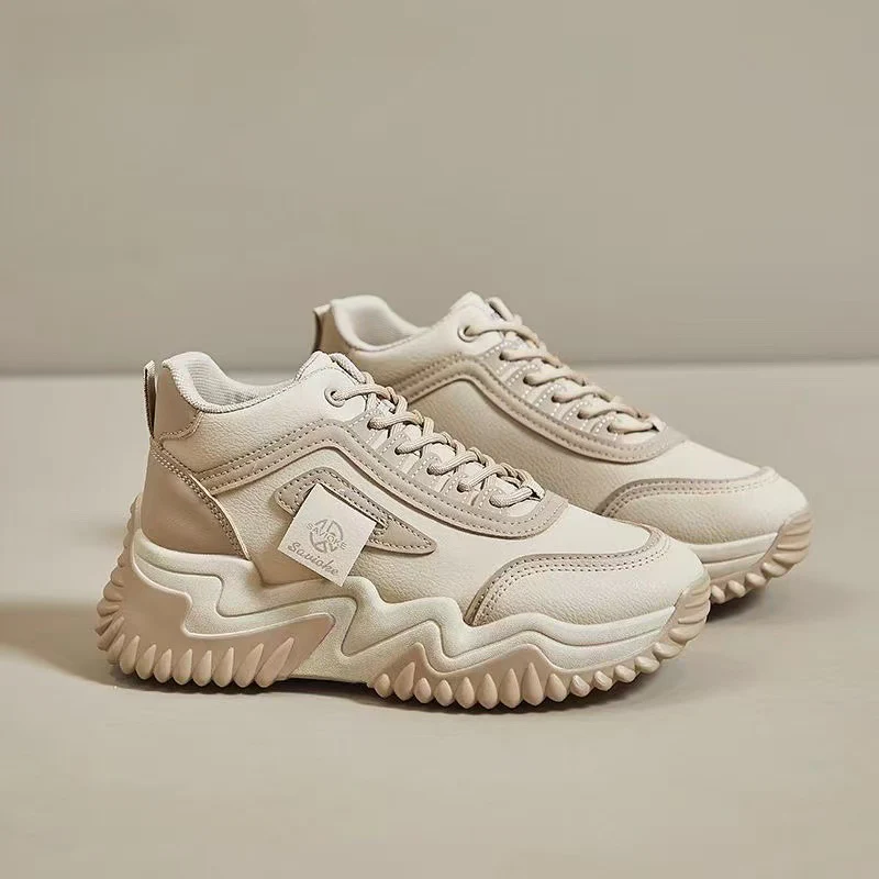 Damen Chunky Sneakers mit atmungsaktivem Obermaterial und dämpfender Sohle Heidi Mode