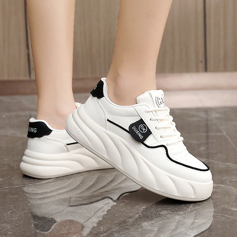Damen Chunky Sneakers mit atmungsaktivem Obermaterial und komfortabler Dämpfung Heidi Mode - Image 3
