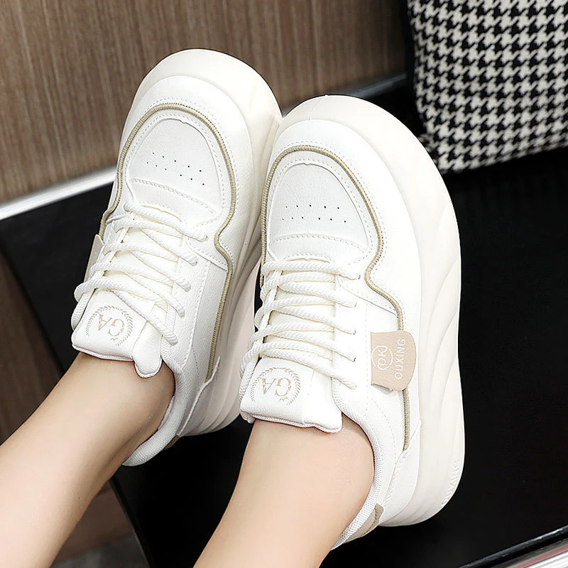 Damen Chunky Sneakers mit atmungsaktivem Obermaterial und komfortabler Dämpfung Heidi Mode - Image 4