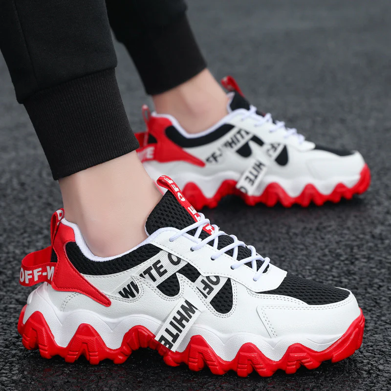 Damen Chunky Sneakers mit atmungsaktivem Obermaterial und rutschfester Laufsohle Heidi Mode