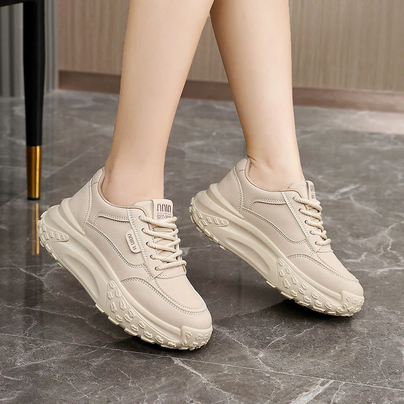 Damen Chunky Sneakers mit atmungsaktivem Obermaterial und strapazierfähiger Sohle Heidi Mode - Image 4