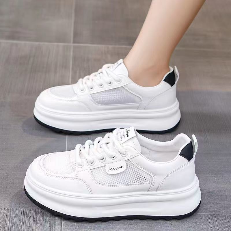 Damen Chunky Sneakers mit atmungsaktiver Mesh-Oberfläche und dämpfender Sohle Heidi Mode