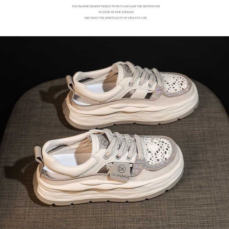 Damen Chunky Sneakers mit atmungsaktiver Mesh-Oberfläche und komfortabler Dämpfung Heidi Mode - Image 4