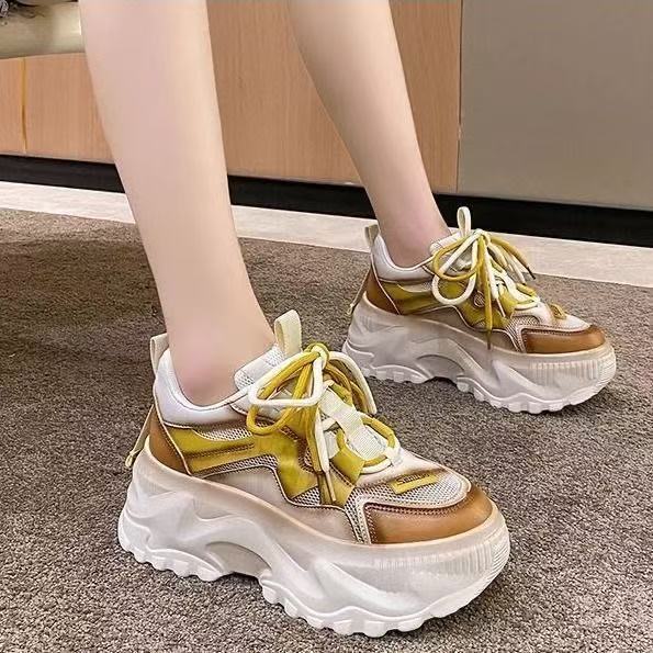 Damen Chunky Sneakers mit atmungsaktiver Mesh-Oberfläche und modischem Design Heidi Mode