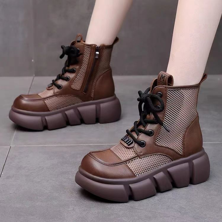 Damen Chunky Sneakers mit atmungsaktiver Mesh-Oberfläche und robuster Sohle Heidi Mode - Image 2