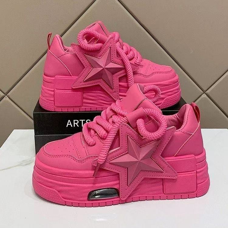 Damen Chunky Sneakers mit auffälligem Sternen-Design und gepolsterter Sohle Heidi Mode - Image 3