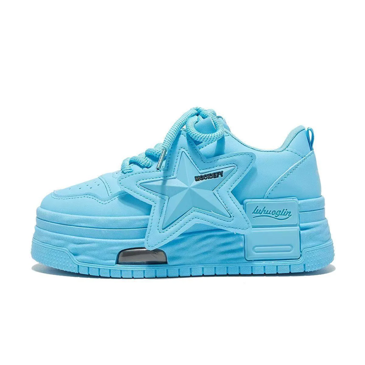 Damen Chunky Sneakers mit auffälligem Sternen-Design und gepolsterter Sohle Heidi Mode - Image 4