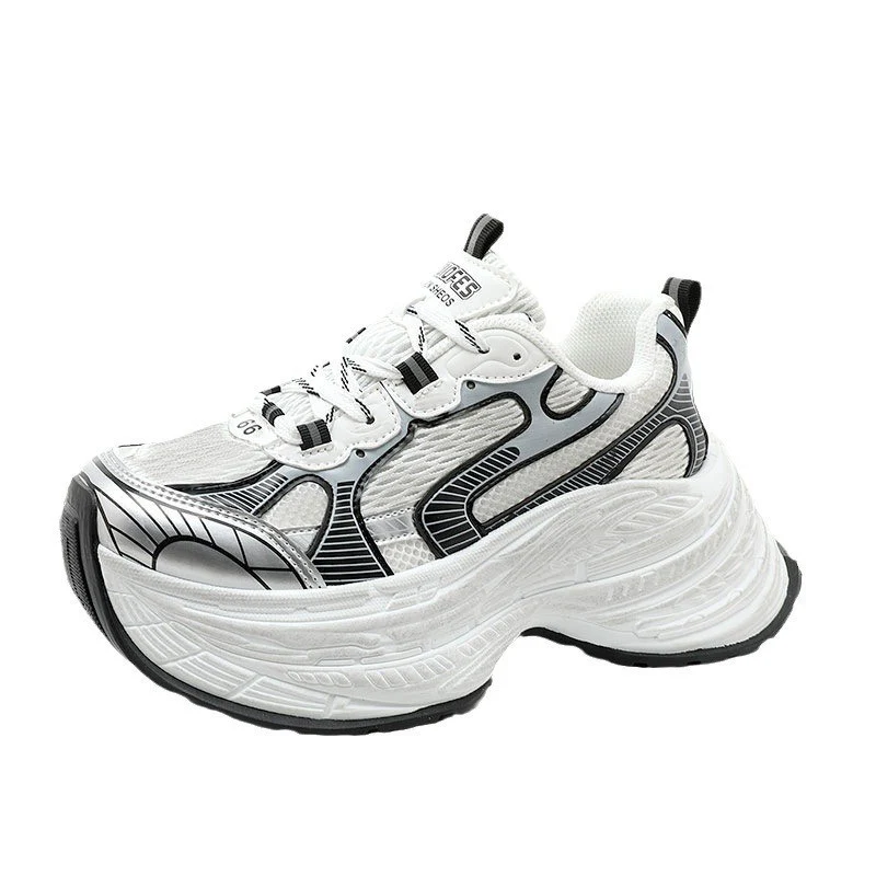 Damen Chunky Sneakers mit dämpfender Laufsohle und modischem Design Heidi Mode