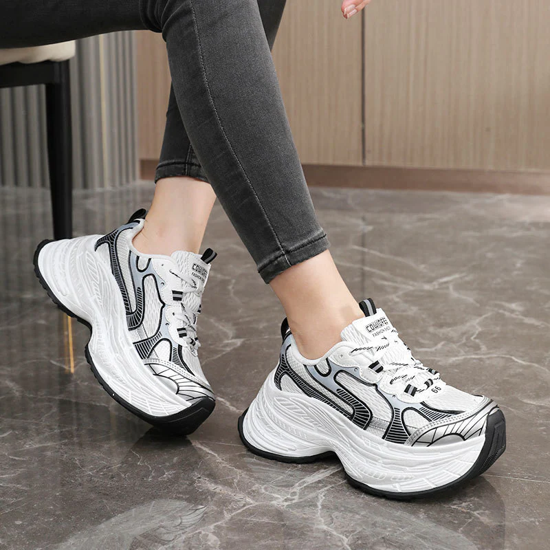 Damen Chunky Sneakers mit dämpfender Laufsohle und modischem Design Heidi Mode - Image 3