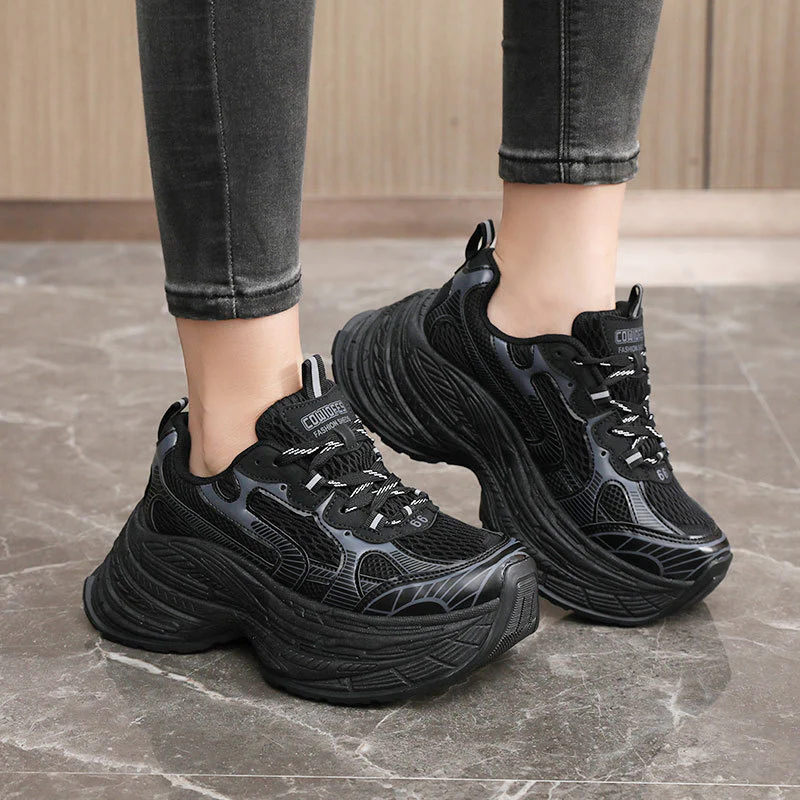 Damen Chunky Sneakers mit dämpfender Laufsohle und modischem Design Heidi Mode - Image 4