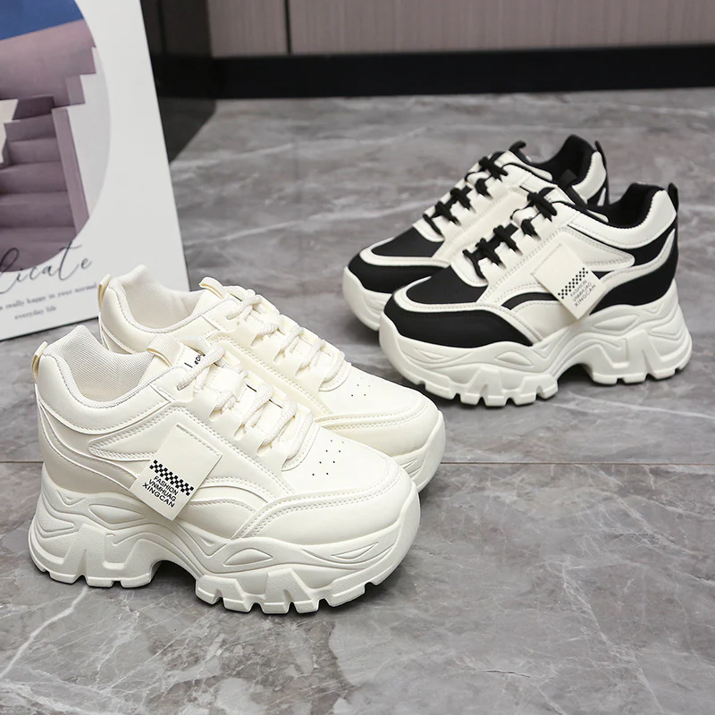Damen Chunky Sneakers mit dämpfender Sohle und sportlichem Design Heidi Mode - Image 4