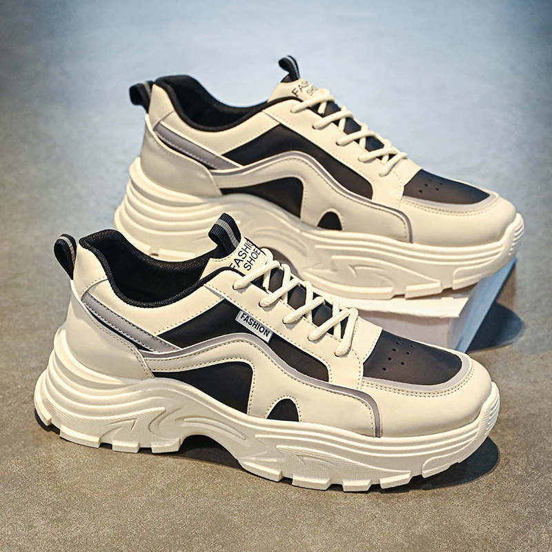 Damen Chunky Sneakers mit ergonomischem Design und dämpfendem Sohlenprofil Heidi Mode