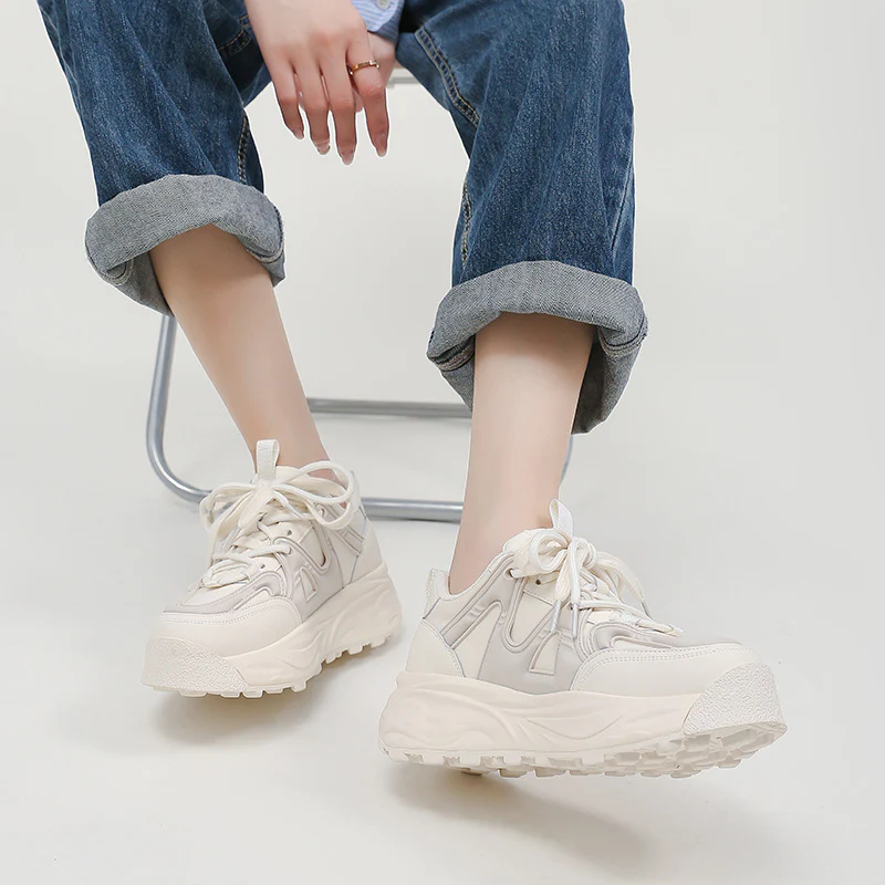 Damen Chunky Sneakers mit ergonomischer Dämpfung und atmungsaktivem Obermaterial Heidi Mode - Image 2