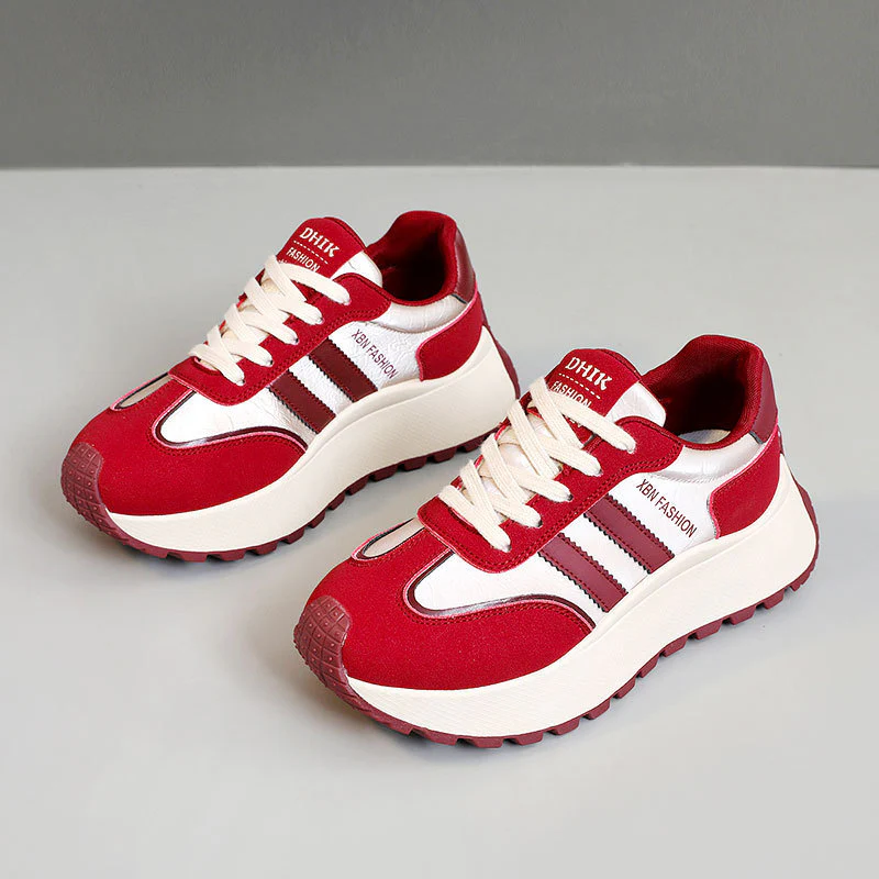 Damen Chunky Sneakers mit ergonomischer Dämpfung und rutschfester Laufsohle Heidi Mode - Image 8