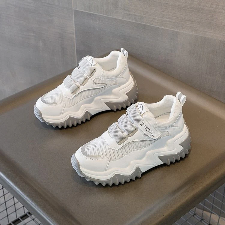 Damen Chunky Sneakers mit extra rutschfester Sohle und atmungsaktiver Mesh-Oberfläche Heidi Mode