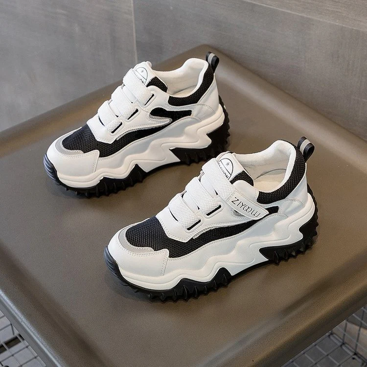 Damen Chunky Sneakers mit extra rutschfester Sohle und atmungsaktiver Mesh-Oberfläche Heidi Mode - Image 2