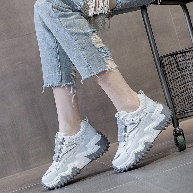 Damen Chunky Sneakers mit extra rutschfester Sohle und atmungsaktiver Mesh-Oberfläche Heidi Mode - Image 4