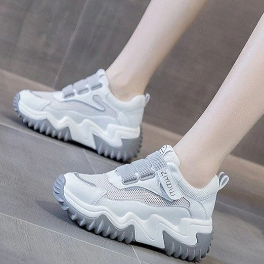 Damen Chunky Sneakers mit extra rutschfester Sohle und atmungsaktiver Mesh-Oberfläche Heidi Mode - Image 5