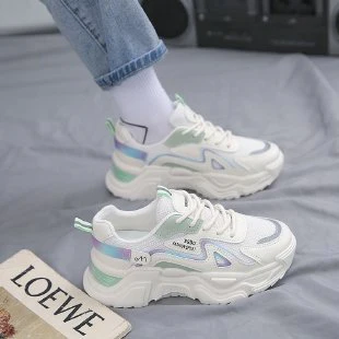 Damen Chunky Sneakers mit glänzenden Akzenten und auffälligem Design Heidi Mode - Image 8