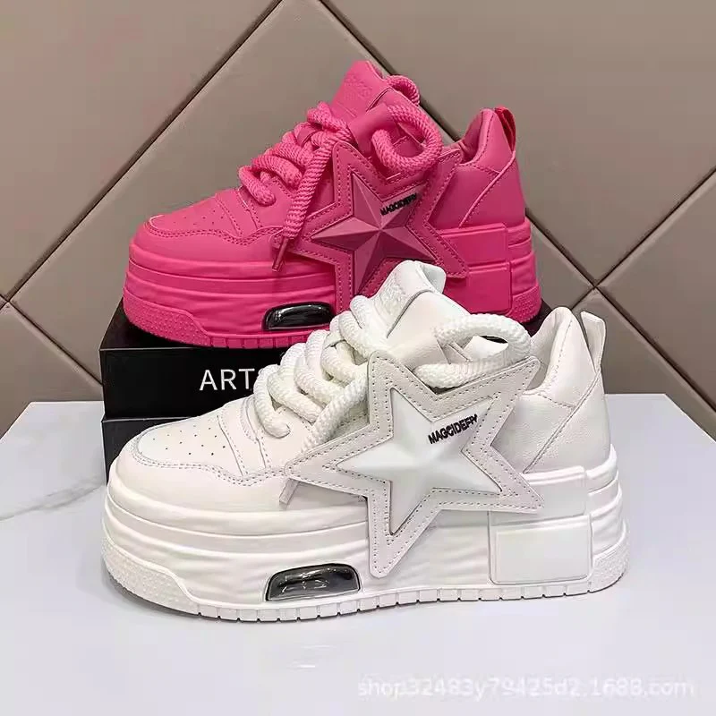 Damen Chunky Sneakers mit innovativem Dämpfungssystem und modischem Sternen-Design Heidi Mode - Image 2