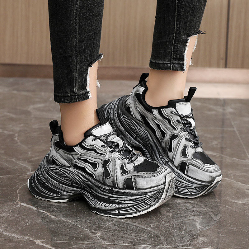Damen Chunky Sneakers mit innovativem und elastischem Design Heidi Mode - Image 4