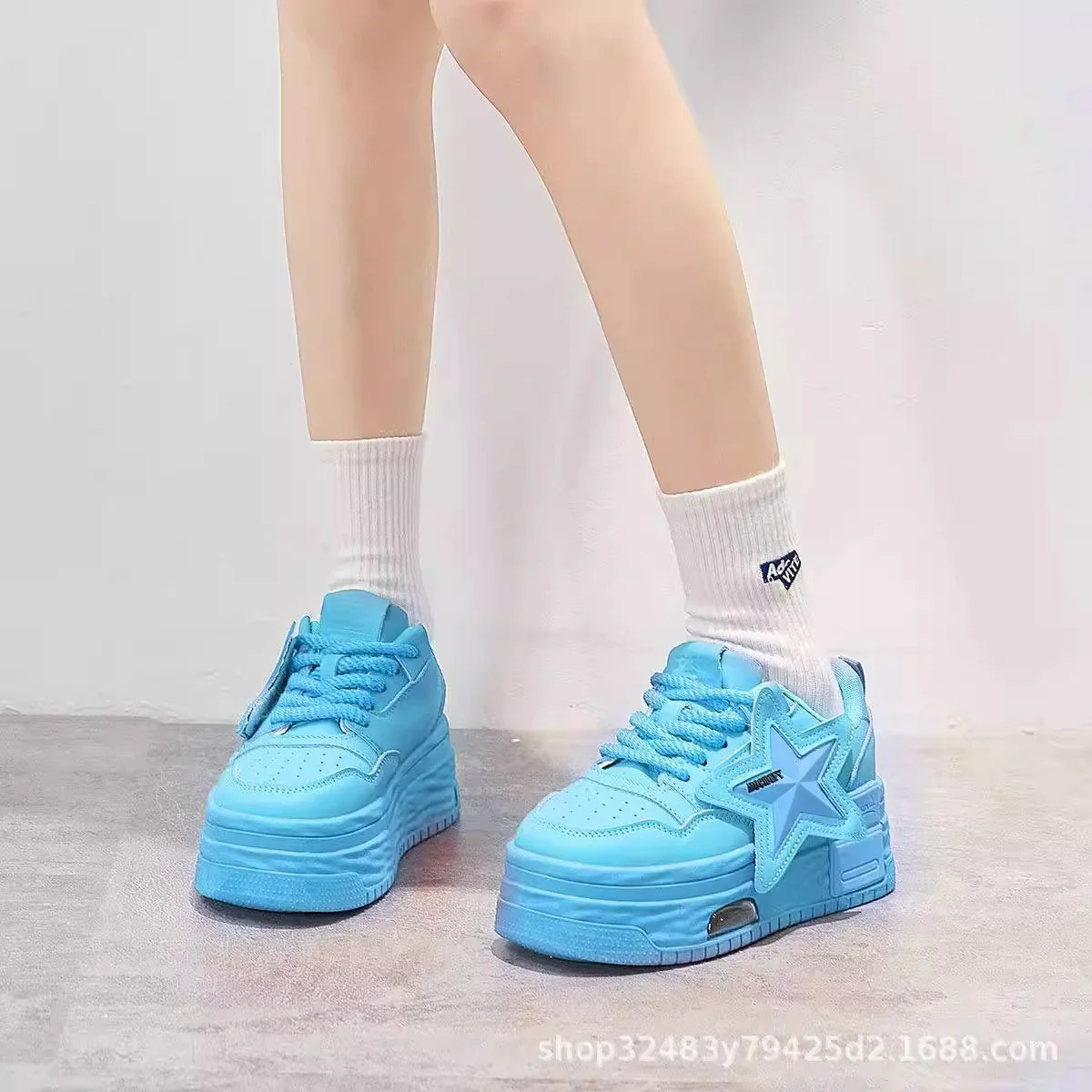Damen Chunky Sneakers mit integriertem Air-System und markantem Sternen-Design Heidi Mode - Image 6