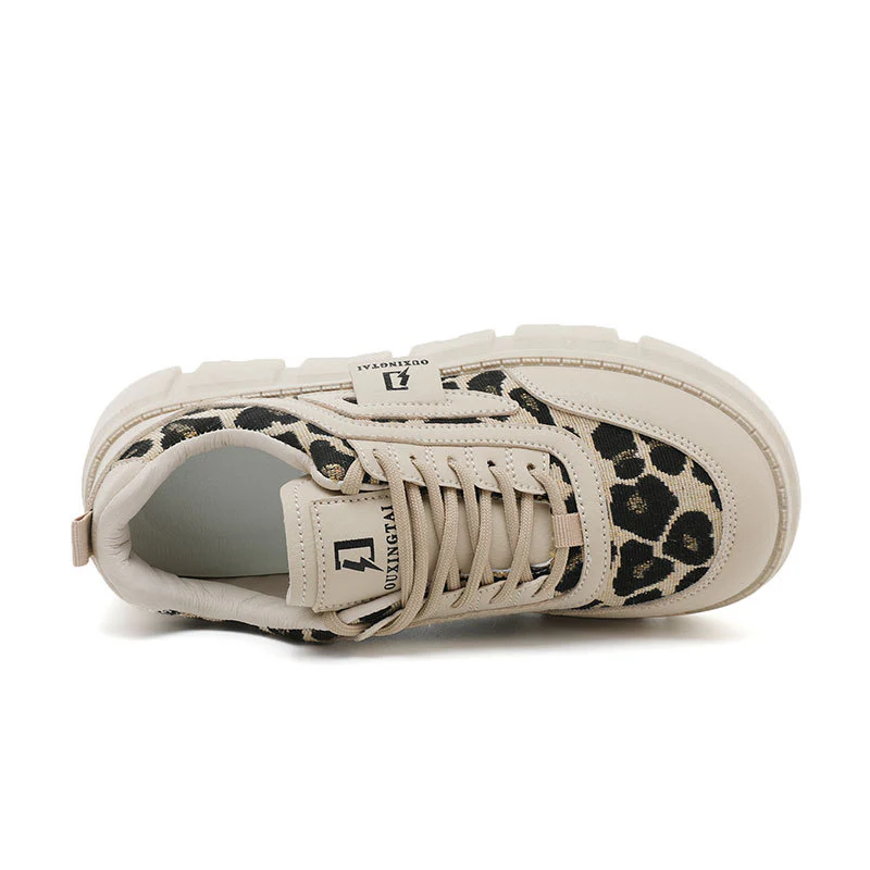 Damen Chunky Sneakers mit lässigem Leoparden-Design und komfortabler Dämpfung Heidi Mode - Image 3