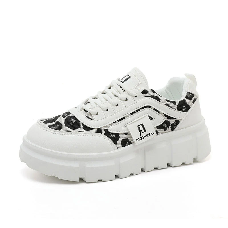 Damen Chunky Sneakers mit lässigem Leoparden-Design und komfortabler Dämpfung Heidi Mode - Image 5