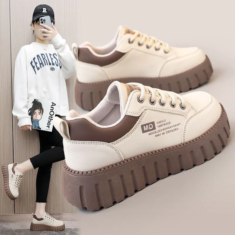 Damen Chunky Sneakers mit Plateau und sportlichem Design Heidi Mode
