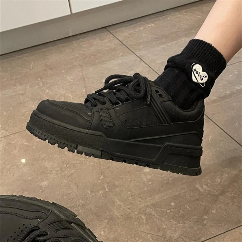 Damen Chunky Sneakers mit rutschfester Sohle und atmungsaktivem Obermaterial Heidi Mode - Image 3