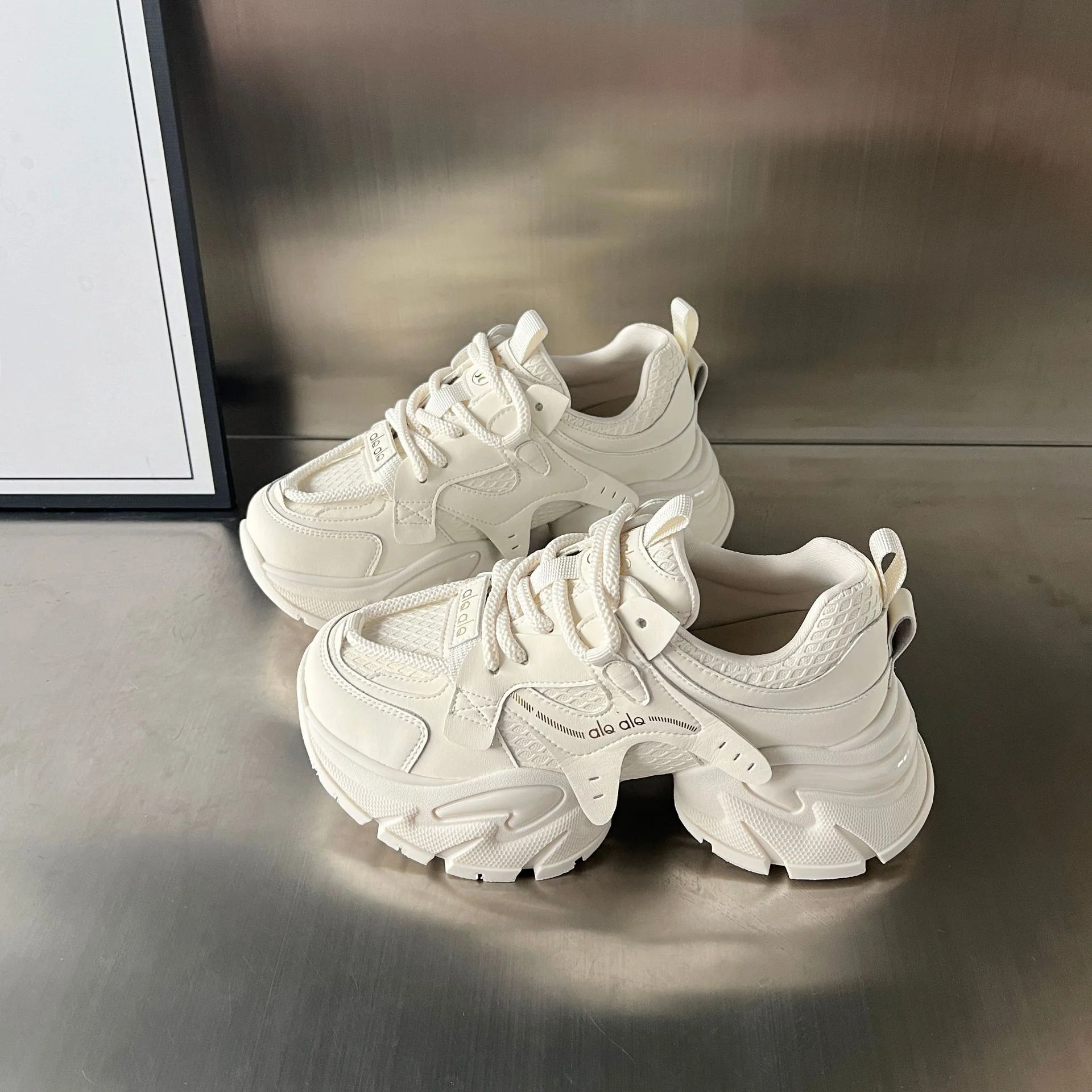 Damen Chunky Sneakers mit verstärkter Sohle und atmungsaktivem Mesh-Heidi Mode - Image 6