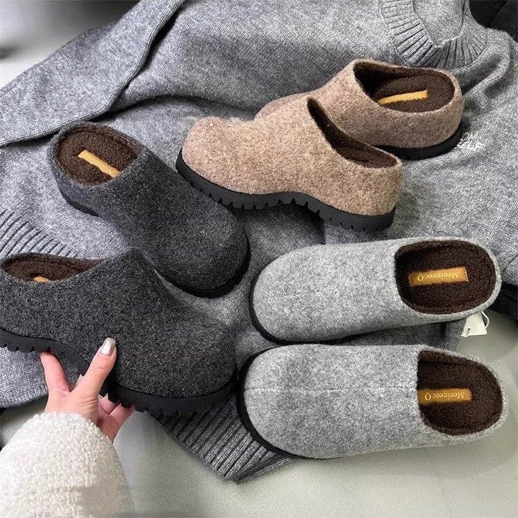 Damen Clogs aus hochwertigem Filz mit robustem Profil und rutschfester Sohle Heidi Mode