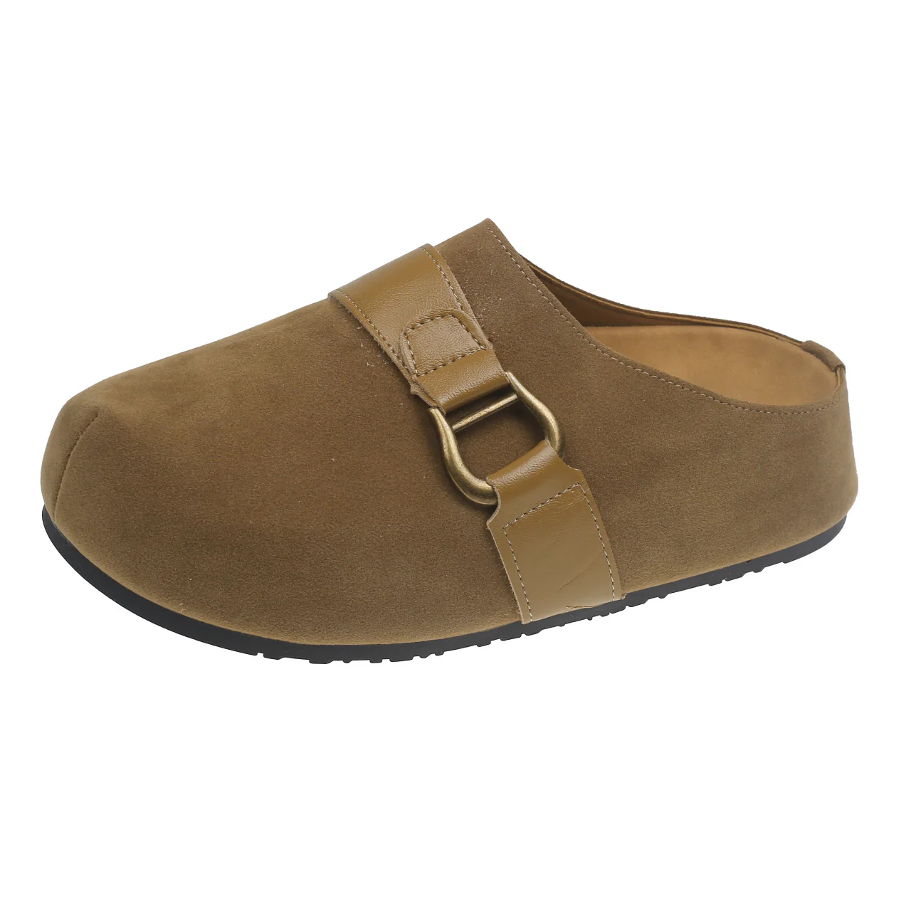 Damen Clogs aus hochwertigem Wildleder mit modischem Schnallenverschluss Heidi Mode - Image 5