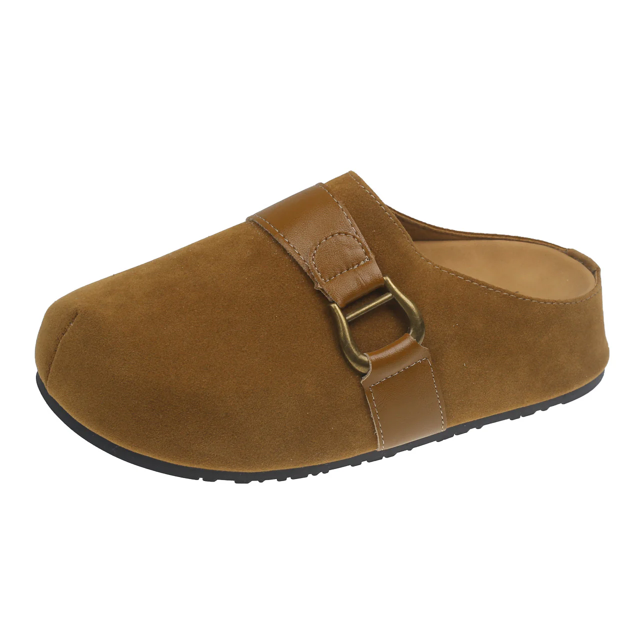 Damen Clogs aus hochwertigem Wildleder mit modischem Schnallenverschluss Heidi Mode - Image 6