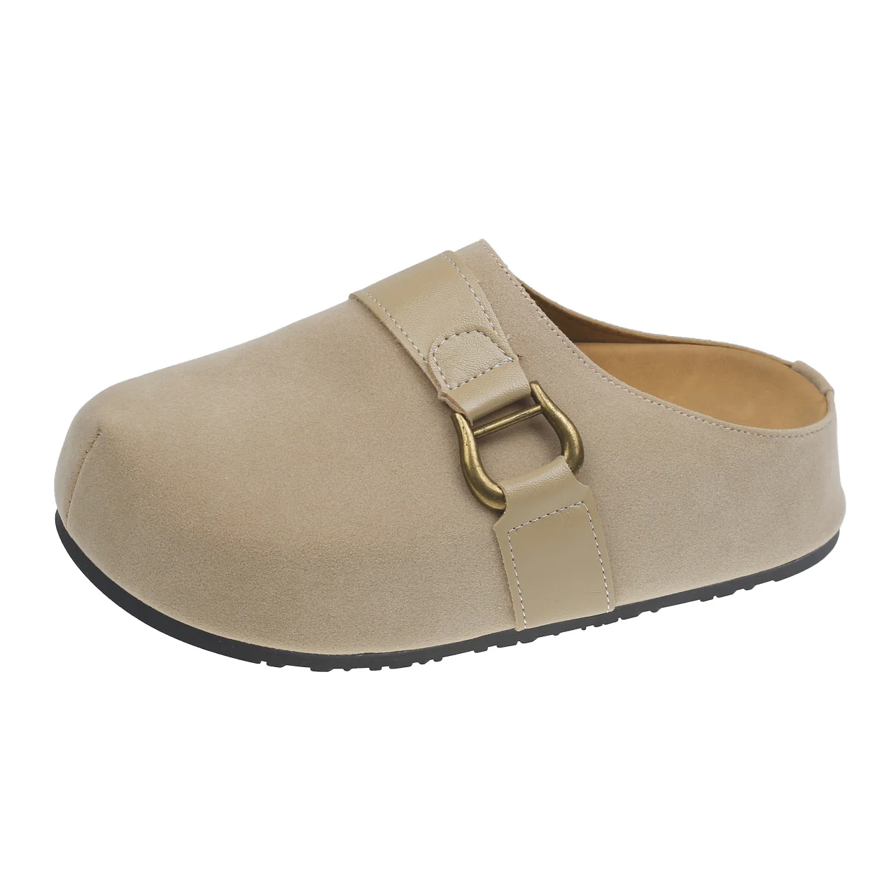 Damen Clogs aus hochwertigem Wildleder mit modischem Schnallenverschluss Heidi Mode - Image 8