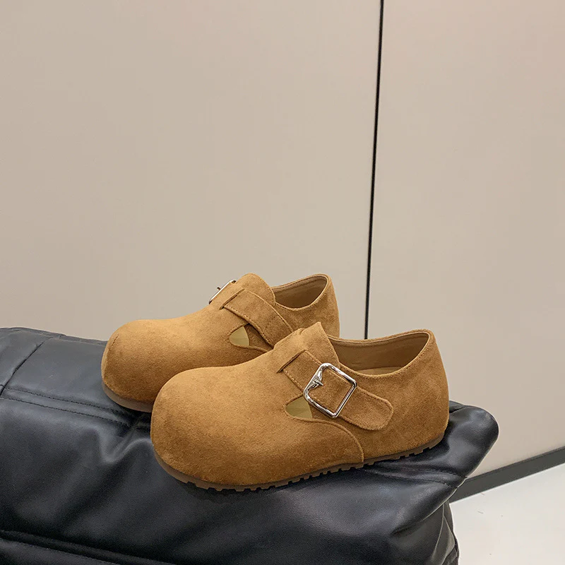 Damen Clogs mit elegantem Schnallenverschluss und weichem Obermaterial Heidi Mode